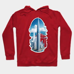 Sci fi Skyscraper building Hoodie